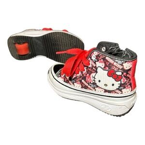 RARE Heelys x Hello Kitty Veloz Chi Kids High-Top Roller Sneakers Size 1